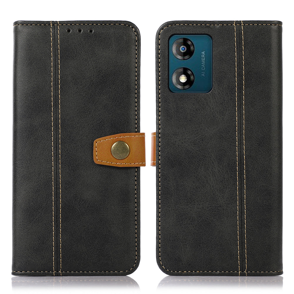 Leather Phone Case for Motorola Moto E13 4G Calf Texture Cell Phone Wallet Cover Leather Phone Case for Motorola Moto E13 4G Calf Texture Cell Phone Wallet Cover